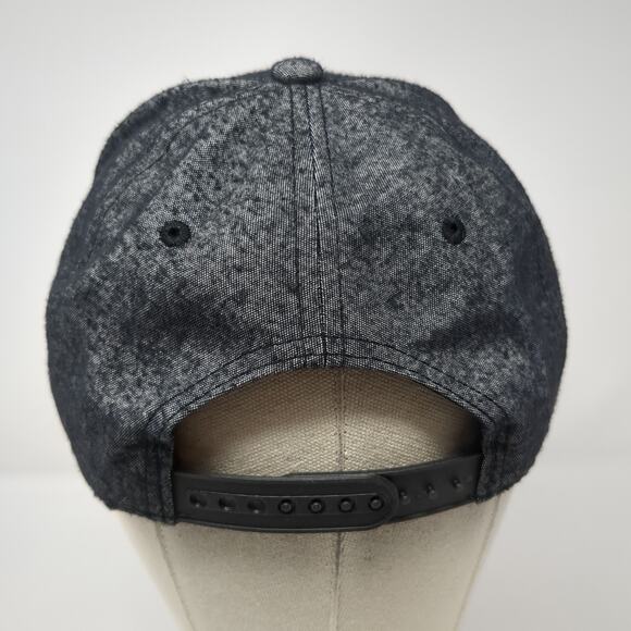 New York Snapback Cap Gray One Size Adjustable Embroidered Vented Holes Elidan - Picture 6 of 10